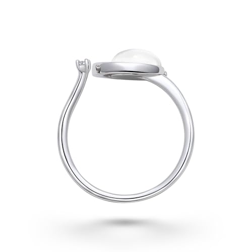 Authentic Lunar Crescent Series Ring (From Lunar Meteorite NWA 11788) - Sterling Silver Statement Ring for Men and Women Jewelry3