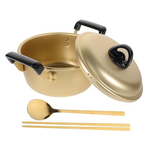 Ciieeo Korean Ramen Pot with Lid Instant Noodles Cooker Multi- Pot for Pasta Sauces and Soup Cookware for