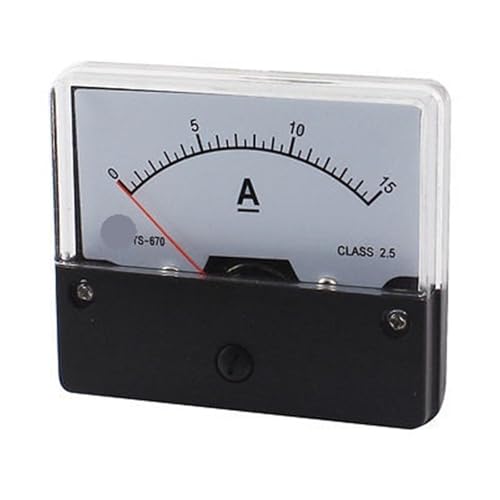 Ampèremètre analogique efficace avec cadran de mesure de courant CC 0-15 A stable