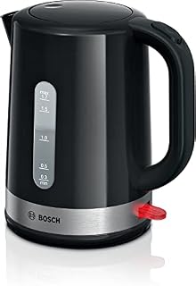 Bosch Elettrodomestici TWK6A513 Czajnik 3 poziomy bezpiecze stwa, Czarny