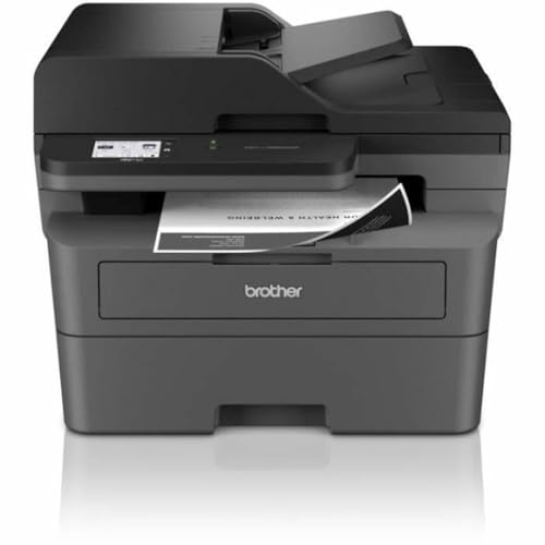 Brother MFC-L2860DWE 4-in-1-Multifunktions-Laserdrucker, 34 ppm, Duplexdruck, 6,8 cm Touchscreen-Farbdisplay, Fast Ethernet, WLAN mit 5 GHz und USB 2.0