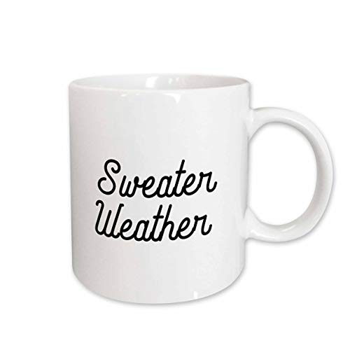3dRose Sweater Weather 11oz Mug