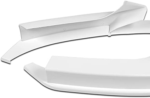 Stay-Tuned, 10PCS ABS Front Bumper Lip Spoiler Body Kit + Universal 86" x 4" Side Skirts, Compatible with 2014-2021 BMW (F22/F23) 2-Series M-Sport M-Tech, Exterior Accessory (Painted White)