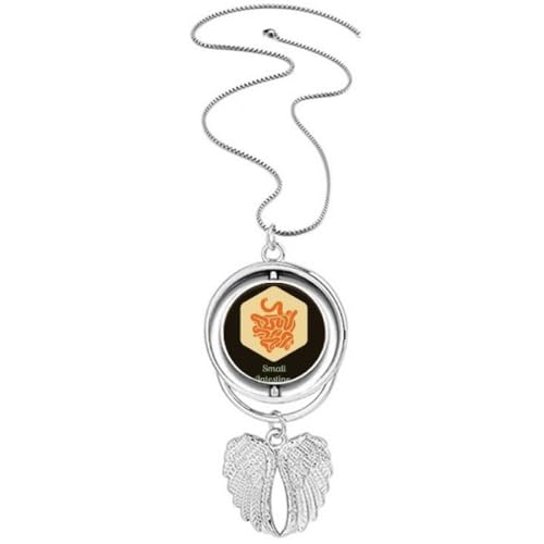 Collier pendentif ailes d'ange petit intestin bijou anatomique original