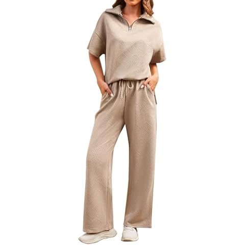 ETOSELL Women's Textured Lounge Set Cover