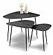 M2 Kollektion 3-Satztisch Trio, 67x50x72/52x45x52/42x40x42 cm