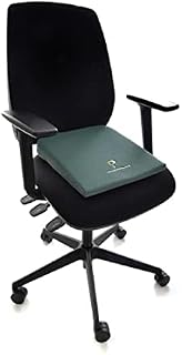 Posturite Slimline Wedge - Home, Office and Car Lumbar Support Seat - For Coccyx and Back Pain Relief
