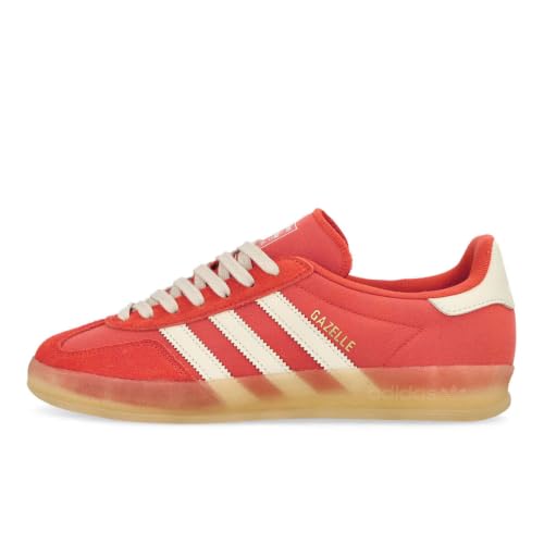 Image of adidas Originals Gazelle Indoor Mens Sneaker, Red /Alumina /Magic Beige, Size 9