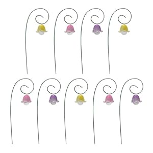 LLINthy 9 Stück Harz Orchideen Garteneinsätze