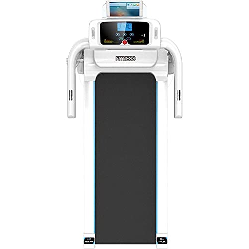 Image of Folding Treadmill with LED Display Silent Weight Loss Folding Home Treadmill Load 120Kg White Fitness Equipment