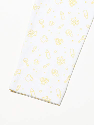 Kit 2 peças calças sem pé, Tip Top, Bebê Unissex, Amarelo, G