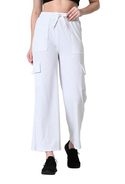 KOSWEEM Women & Girls Cargo Pants Relaxed Straight Fit Trousers with 4 Utility Pockets, Lightweight Durable Fabric Stylish... - Review, Price and Buying Guide