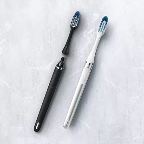 Image of Oral-B Clic Manual Toothbrush, Onyx Black, with Magnetic Toothbrush Holder - 1 Count 049-09-6257 1.0 Count