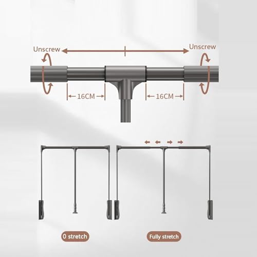 Tringle de penderie rabattable pour optimiser les placards hauts