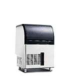 Datron - Macchina per il Ghiaccio Professionale, Collegamento Idrico con Cubetti a Pallottola 60 kg