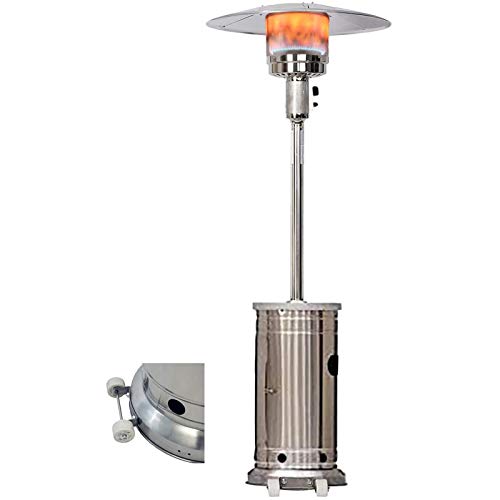 Gaspilz Terrassenstrahler, Heizstrahler Terrasse Elektrisch Umkippsicherung 3 Heizstufen Für Terrassen