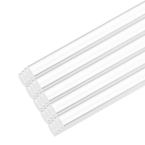Image of MECCANIXITY 20pcs Acrylic Round Rods 5 /16 inch x 8 inch Clear Acrylic Dowel Rods Sticks Plastic Sticks Strip for DIY Crafts Lighting Gardening Decoration - 8mm x 200mm