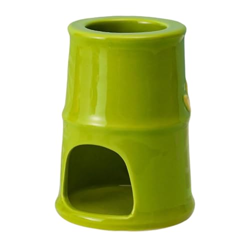 Generic ハムスター ハウス セラミック 素材 隠れ家 ペット ベッド 小動物 ケージ アクセサリー 夏涼感 居住スペース リビングルームに適用, 9x9x12cm