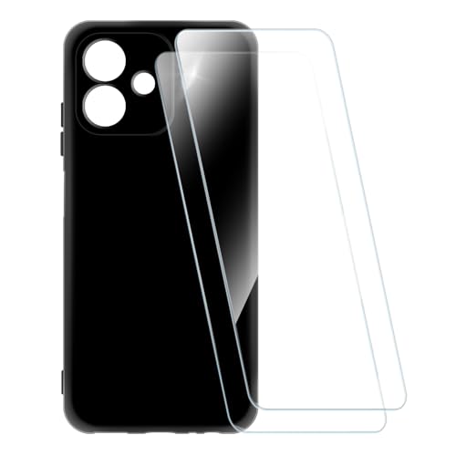ESACMOT �v�����g�P�[�X + 2�������K���X�t�B���� Ulefone Note 16 Pro �Ƃ̌݊�������, �Ռ��z���\�t�g�J�o�[ HD�N���A (�u���b�N)