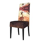 Protection complète : protégez vos meubles des taches, de la poussière, de l'usure quotidienne et des rayures. La housse de chaise de salle à manger élastique et épaisse avec ourlet élastique cousu garantit que la housse de chaise de salle à manger s'adapte à votre chaise en toute sécurité et est facile à mettre et à enlever.