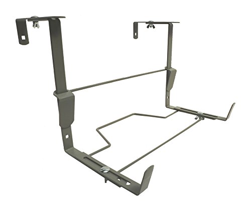 Support jardinière Fer Plat Ergonomique 35x16 à 26 cm - Anthracite - Made in France