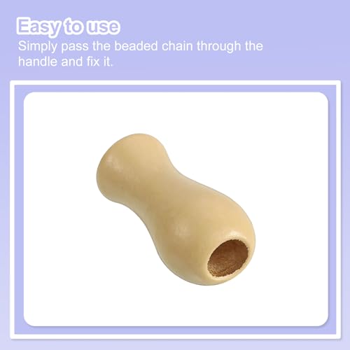 Borlas de madera de 32 mm uxcell para acabados elegantes en persianas 5