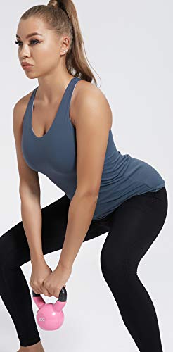 Image of RUNNING GIRL Sports Bras for Women,Padded Strappy Sports Bras Criss-Cross Back Medium Support Sports Bras with Removable Cups