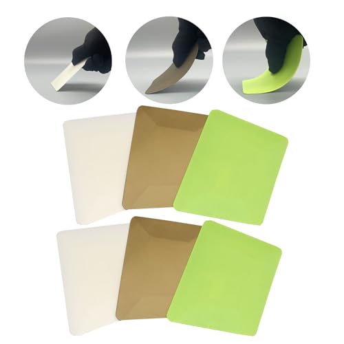 Image of Window Tint Tools 6Pcs Window Tint Squeegee Plastic Hard Card Squeegee Window Tint Kit for Window Tinting Application