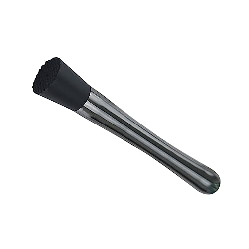 NAMOARLY Cocktail Muddler Cocktail Hammer Mallet Steel Crusher Bartender Tools Bar Tools Muddler for Drinks Ice Crusher Stick Mixer Drinks Bartender Muddler Lime Muddler Black re-usable