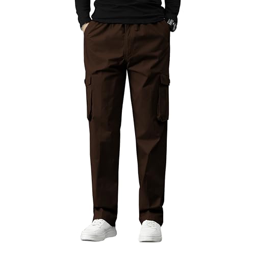 Image of Reoutlook Men's Cargo Pants - Comfortable, Durable, Multi-Pocket Tactical Work Pants for Outdoor, Hiking, & Everyday Wear