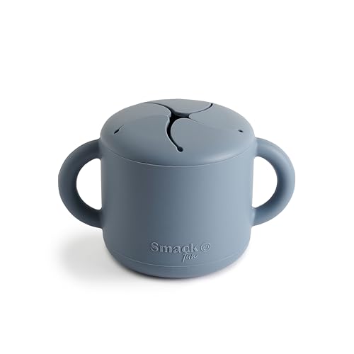 Image of Smack Fun - Silicone Snack Cup | Spill Proof Food Container for Toddler and Baby (Tradewinds)