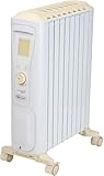 De'Longhi (デロンギ) オイルヒーター ベルカルド RHJ75V0815-CR 電気ヒーター ゼロ風暖房 節電 乾燥しにくい 表面温度約65℃ エコモード リモコン付き [10-13畳] [ピュアホワイト×クリームベージュ] デロンギファミリー登録で5年保証