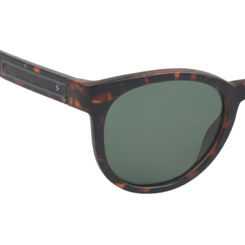 Image of Fueel Polarized Round Sunglasses for Men & Women | UV Protected Retro Half Frame Sunglasses | Lightweight Stylish Black Frame