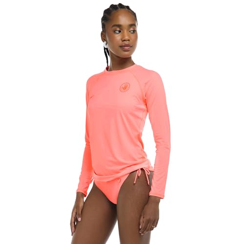 Image of Body Glove Womens Smoothies Sleek Solid Long Sleeve Rashguard with UPF 50+