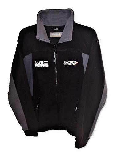 ADAC Rallye Deutschland WRC Mens Black and Grey Zip Fleece Jacket S