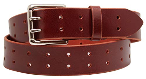 Two Prong Belt, Full Grain Leather, Amish Made by in USA, Lancaster, PA