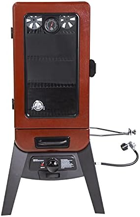 Pit Boss 3-Series Gas Vertical Smoker, Red Hammertone - 10773