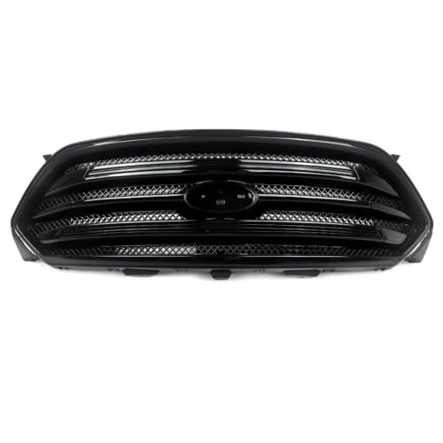Calandre avant pour Ford Taurus 2013-2019 de pare-chocs supérieur noir brillant double barre