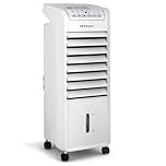 Orbegozo Air 46 Climatizador Evaporativo 3 En 1, 3 Velocidades, Temporizador, Acumuladores De Frío, Depósito De 6 L, Mando A Distancia, Silencioso, 55 W, Plastico/Metal