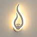 Applique Murale Interieur, Moderne LED Applique 10W, Blanc Chaud 3000K, Hauteur 31cm, Forme de Flamme, Acrylique, Mural Veilleuse, pour le Salon Couloir Chambre à Coucher, 220V IP20