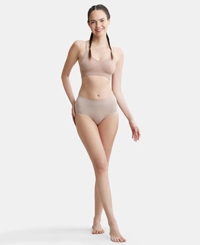 Image of Jockey FE53 Women's Wired Padded Super Combed Cotton Elastane Strech Medium Coverage Plunge Neck Pushup Bra with Multiway Styling