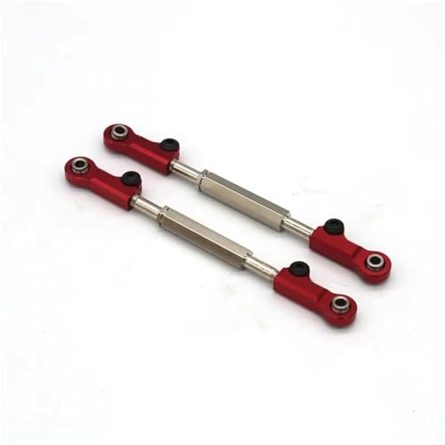 RC�����P�[�W�p�[�c Compatible With JLB 11101 21101 J3 1/10 RC�J�[ ���[�V���O�p ���^���A�b�v�O���[�h�A�N�Z�T���[ �t�����g���A ���j�o�[�T���Œ�X�e�A�����O���b�h EA1018(Red,2PCS)