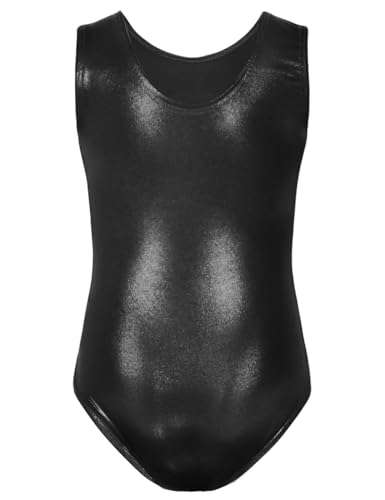 Image of TENVDA Girl's One Piece Swimsuit Sparkle Sleeveless One-Piece Bathing Suits Swimwear for Kids 2-12 Years Old