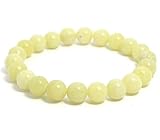 Elastikband (Stretcharmband) 2LIVEfor Armband Gelb Lemon Jade echte Steine gelbe Perlen Schmuck Armband echter Naturstein Armschmuck Armbänder echt Armband Kugeln Freundschaftsarmbänder