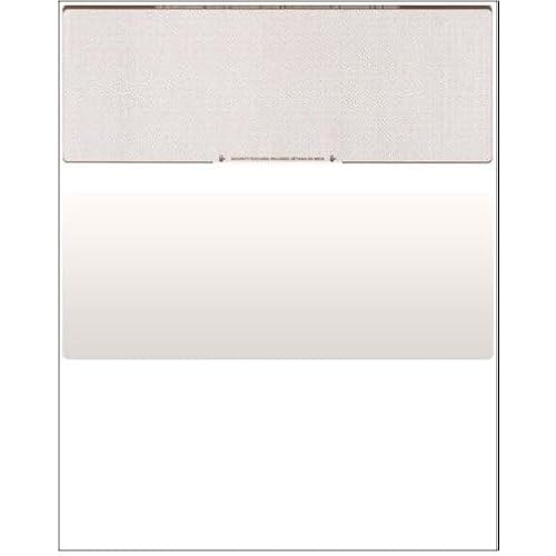 Compuchecks Check on Top Blank Check Paper - 100 Pack, Quick-Books & Laser Printer Compatible - Security Business Checks with Voucher - 8.5" x 11" Brown Diamond
