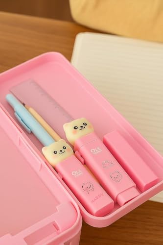 Image of Adorable cat-Shaped erasers with Cute Packaging. Soft Material, Easy to Erase, Individually Packed for Kids and Students. Perfect for School, Art, and Gifts (Cute cat2)