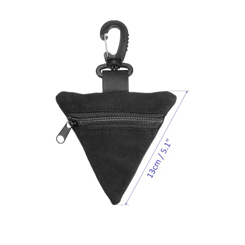 Coin Purse - Triangle Wrist Bag with Hanging Buckle for Small Change Coins Apply to Climbing Outdoor3
