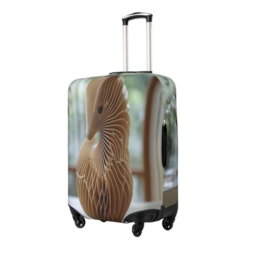 Geometric Art Durable Luggage Cover Suitcase Protector Anti-Scratch Luggage Cover Fits 18-32inch Luggage, Black, L2