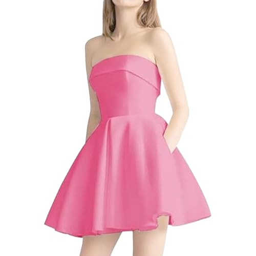 Robe de soirée rose dos nu élégante pour invitée de mariage et bal S