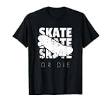 Ropa de skateboard para hombre Skate Or Die Skater Camiseta